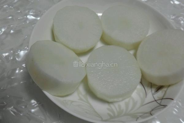 白萝卜翡翠爱心盅的做法图解2