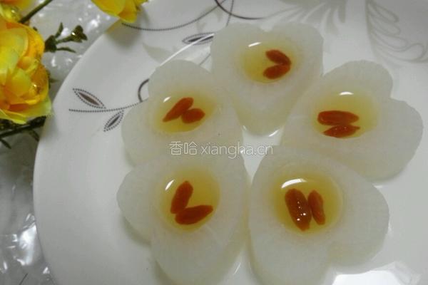 白萝卜翡翠爱心盅的做法图解9
