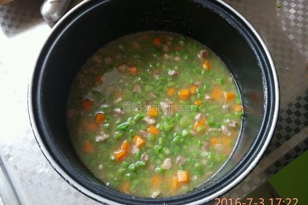 豆角焖饭的做法图解5