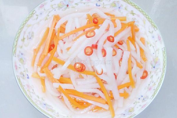 酸辣萝卜丝的做法图解4