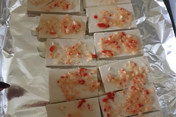 孜然蒜香豆腐（烤箱版）的做法图解4