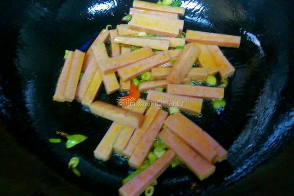 彩椒炒午餐肉的做法图解5