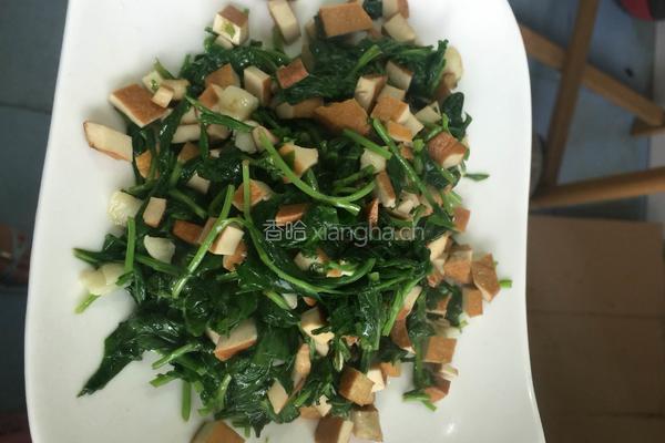 马兰头炒豆腐干的做法图解6