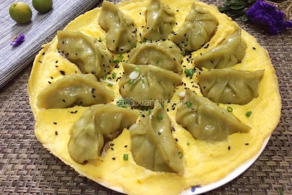 蛋包卷心菜饺子的做法图解11