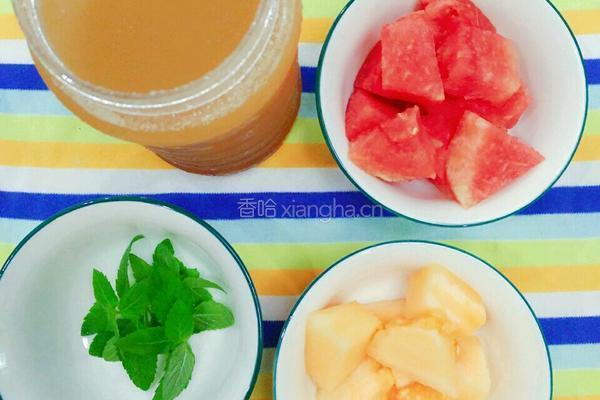 薄荷水果蜜的做法图解1