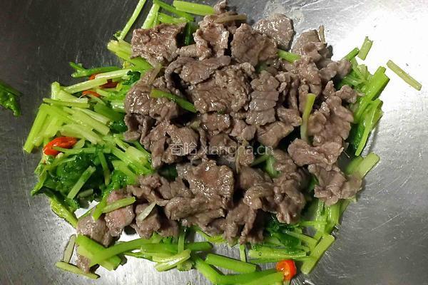 小炒牛肉的做法图解9