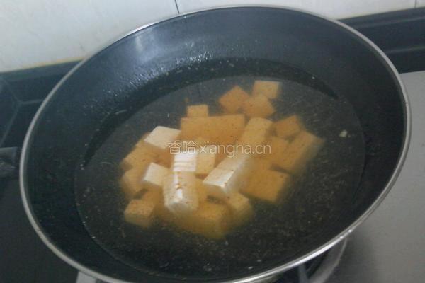 方便面料包炖豆腐的做法图解8