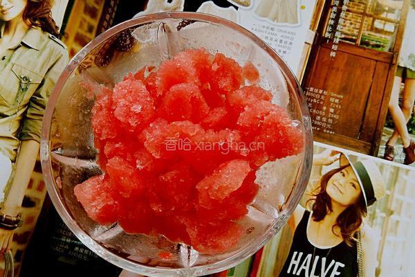 柠香西瓜沙冰的做法图解6