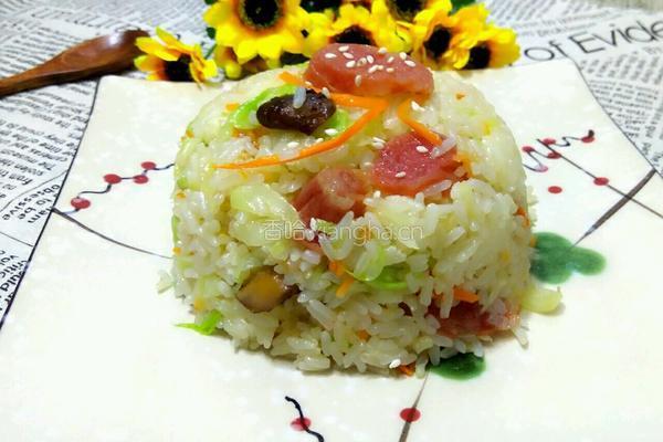 卷心菜炒饭的做法图解10