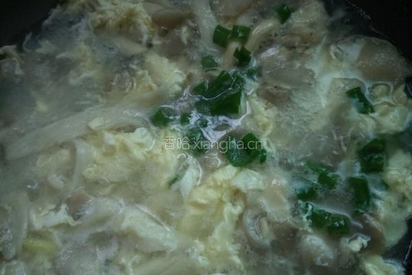 袖珍菇鸡蛋汤的做法图解10