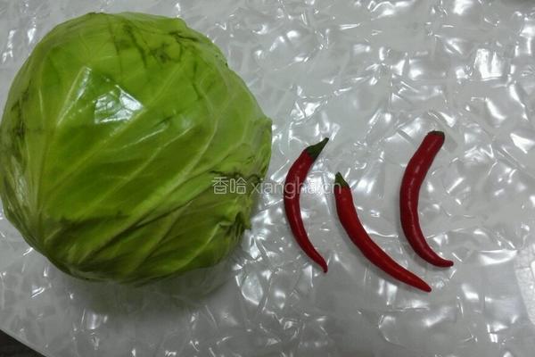 酸辣卷心菜的做法图解1