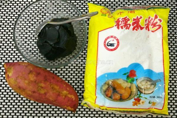芝麻馅红薯饼的做法图解1