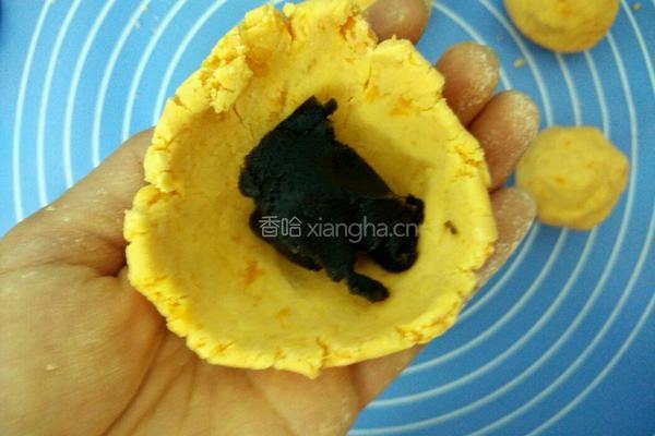 芝麻馅红薯饼的做法图解6