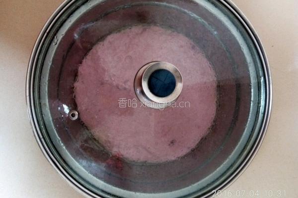 欧洲杯紫薯甜酒蛋发糕的做法图解7