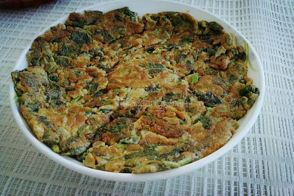 粑蒿酱煎鸡蛋饼的做法图解5