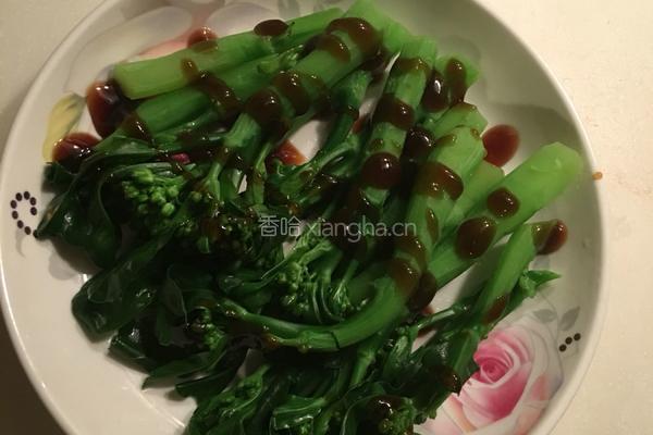 白灼蚝油芥兰的做法图解4