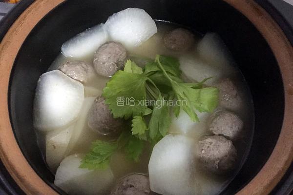牛肉丸白萝卜汤的做法图解7