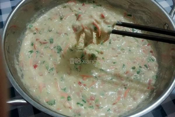白萝卜丝饼的做法图解6
