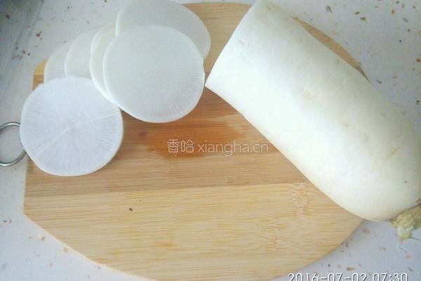 酸爽白萝卜（出水芙蓉）的做法图解2