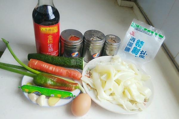 炒米皮的做法图解1