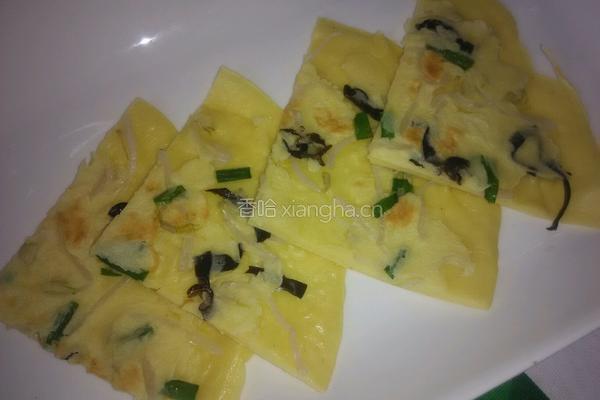 绿豆芽煎饼的做法图解8