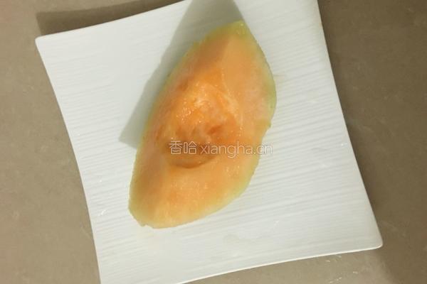 哈密瓜蓝莓果酱的做法图解2