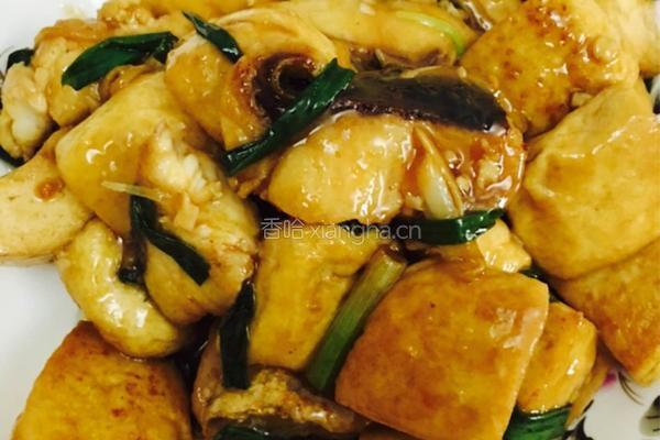 香煎豆腐焖鱼块的做法图解10