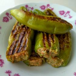 牛角椒包肉