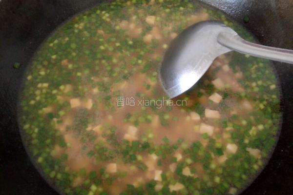 肉沫豆腐汤的做法图解8