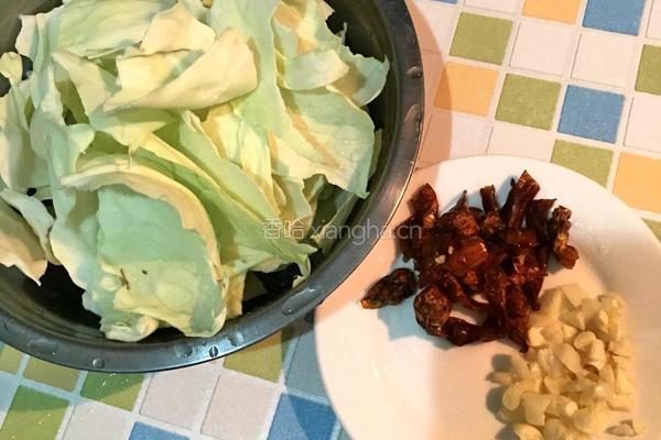 蚝油手撕卷心菜的做法图解2