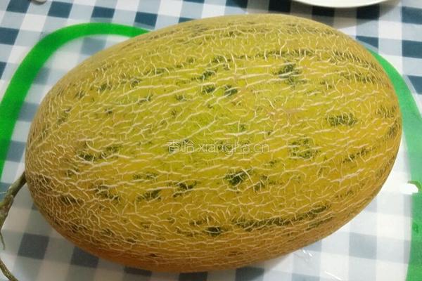 哈密瓜拼盘的做法图解1