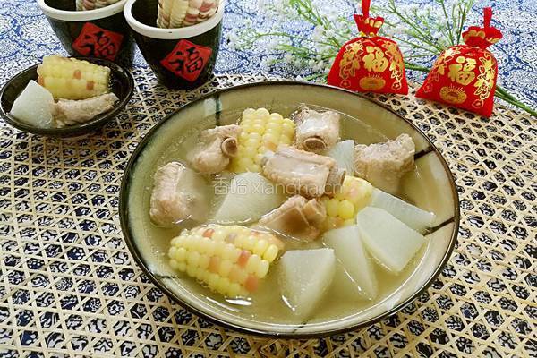 玉米萝卜排骨汤的做法图解12