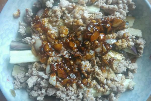 蒜蓉肉末茄子的做法图解7