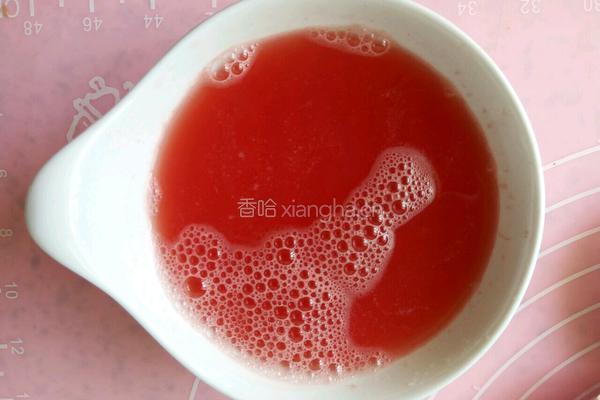 西瓜汁蛋挞的做法图解2