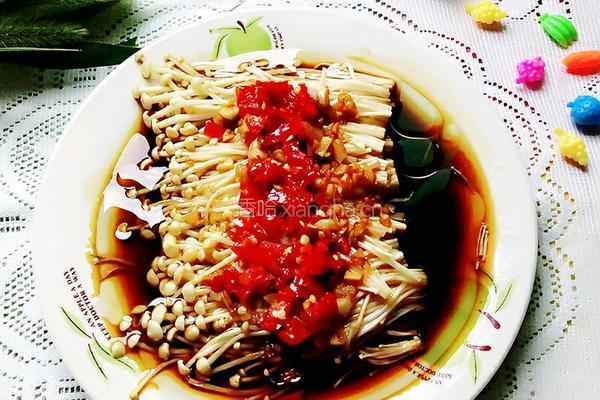 凉拌金针菇的做法图解10