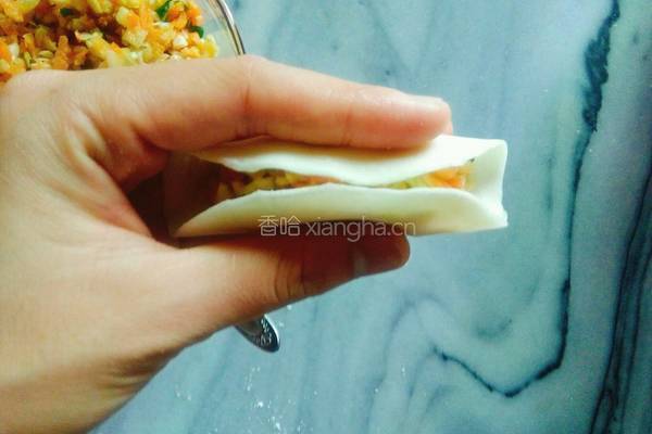卷心菜素馅蒸饺子的做法图解8