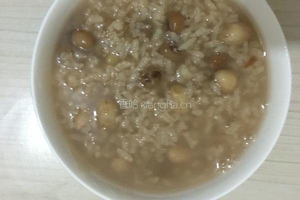 红豆花生粥的做法图解4