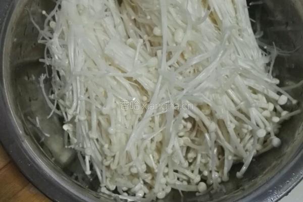 红油金针菇的做法图解2