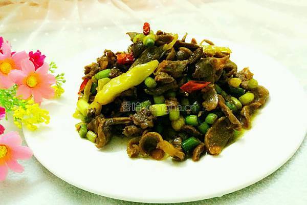 蒜苔炒鸡肾的做法图解18