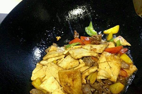 彩椒版家常豆腐的做法图解4