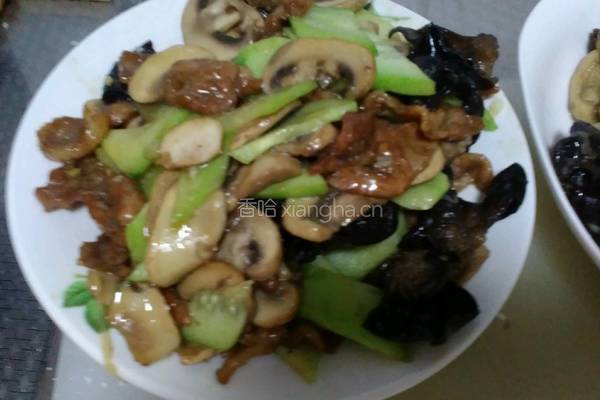 鲜蘑肉片的做法图解13