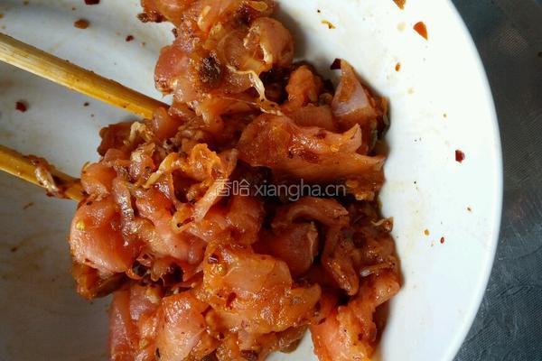 酱菜炒肉片的做法图解4