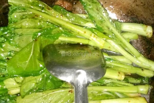 酱炒空心菜的做法图解4