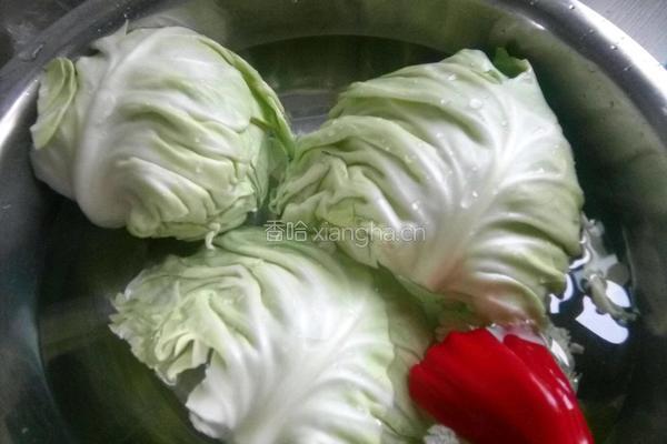 酸辣卷心菜的做法图解1