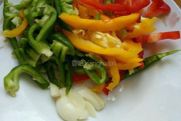 彩椒牛肉的做法图解3