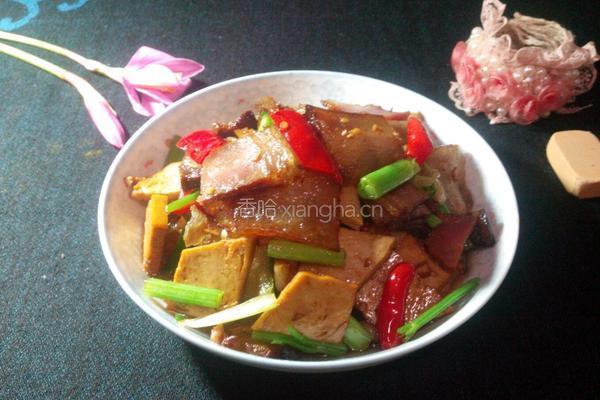 豆干炒腊肉的做法图解6