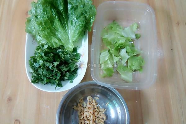 生菜包虾米粉丝的做法图解4