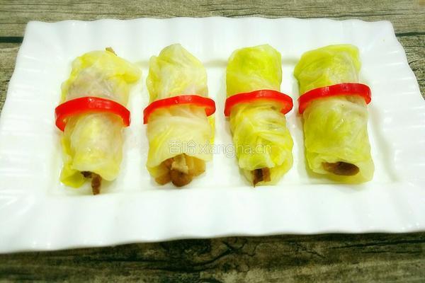 卷心菜卷腊肉的做法图解12