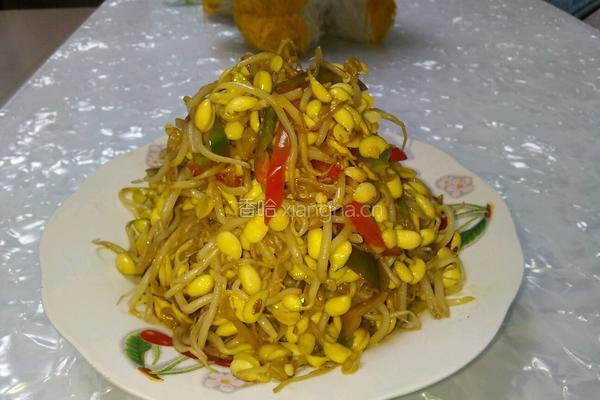 豆芽炒辣椒的做法图解9