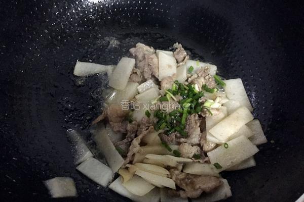 白萝卜炒肉片的做法图解7